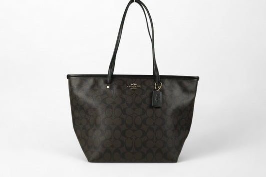 Coach Signature Street Zip Tote