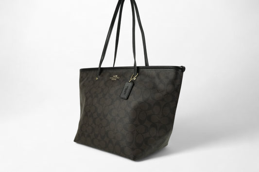 Coach Signature Street Zip Tote